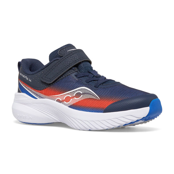 Saucony Kinvara 14 Sneaker - Navy/Red-Pumpkin Pie Kids Canada