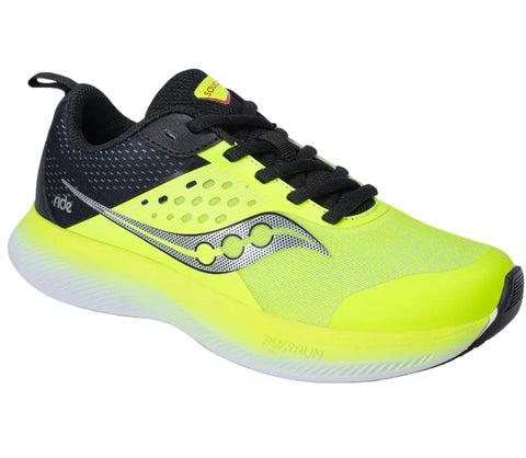 Saucony Ride KDZ Sneaker - Lime/Black-Pumpkin Pie Kids Canada