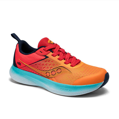 Saucony Ride KDZ Sneaker - Orange-SYF25EE1 1 M-Pumpkin Pie Kids Canada