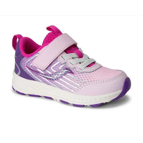 Saucony Wind 3.0 Jr Sneaker - Pink/Purple-SL126A02 6.5 M-Pumpkin Pie Kids Canada