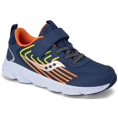 Saucony Wind 3.0 Sneaker - Navy/Orange-SY126H03 10.5 M-Pumpkin Pie Kids Canada