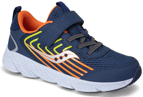 Saucony Wind 3.0 Sneaker - Navy/Orange-Pumpkin Pie Kids Canada