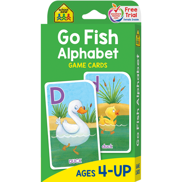 School Zone Go Fish Alphabet Game Cards-SZ05014-Pumpkin Pie Kids Canada