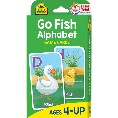 School Zone Go Fish Alphabet Game Cards-SZ05014-Pumpkin Pie Kids Canada