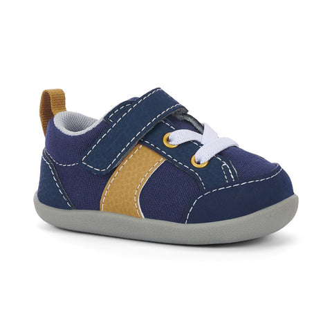 See Kai Run Connor Sneaker - Navy-Pumpkin Pie Kids Canada