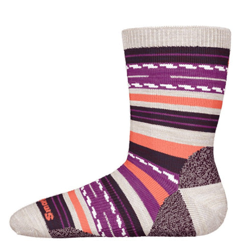 Smartwool Margarita Full Cushion Crew Socks - Moonbeam-Pumpkin Pie Kids Canada