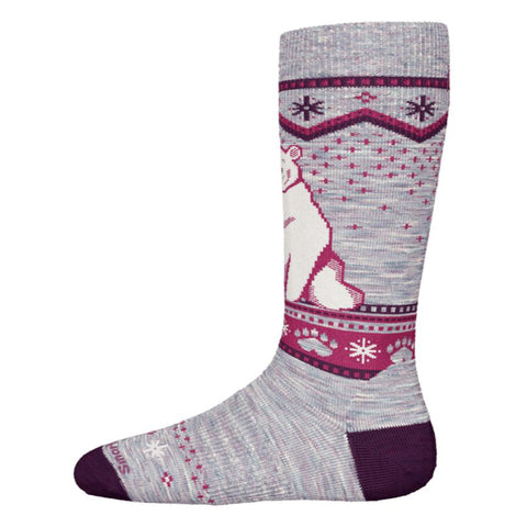 Smartwool Wintersport Full Cushion OTC Socks - Fuchsia Polar Bear-SW001816H76-FU L-Pumpkin Pie Kids Canada