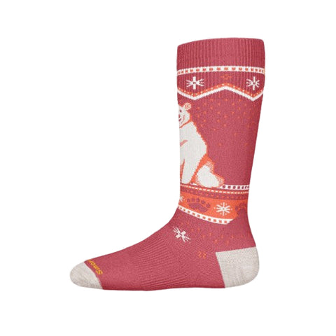 Smartwool Wintersport Full Cushion OTC Socks - Garden Pink-Pumpkin Pie Kids Canada