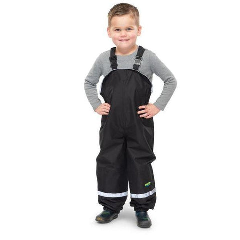 Splashy Bib Pant - Black-SPB7003T-Pumpkin Pie Kids Canada