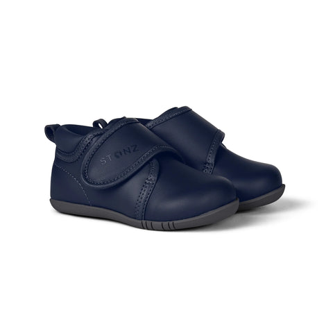 Stonz Cruiser Dressy Baby Sneaker - Navy-Pumpkin Pie Kids Canada