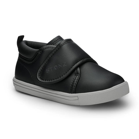 Stonz Cruiser Dressy Toddler Sneaker - Black/Silver-Pumpkin Pie Kids Canada