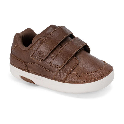 Stride Rite SM Mini Alfredo Sneaker - Brown-Pumpkin Pie Kids Canada