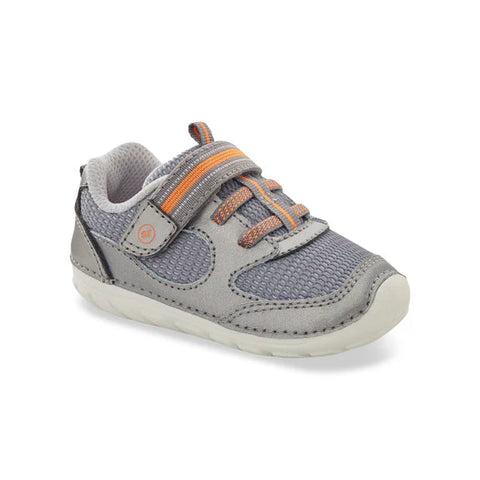 Stride Rite SM Turbo Sneaker - Pewter Grey-Pumpkin Pie Kids Canada