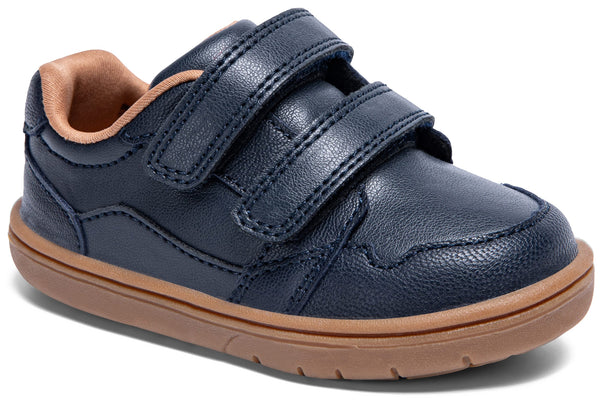 Stride Rite SRT Alfredo Sneaker - Navy-Pumpkin Pie Kids Canada