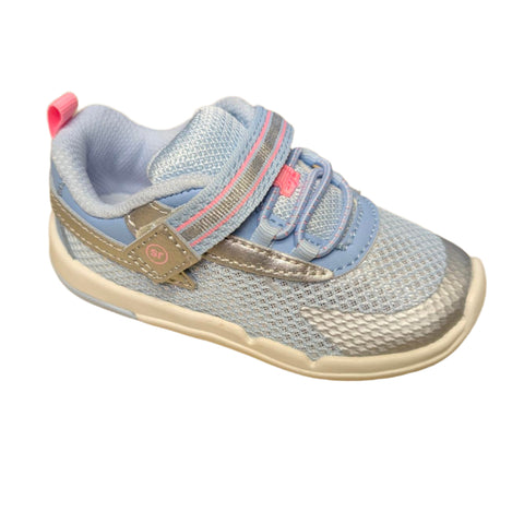 Stride Rite SRT Ian Sneaker - Light Blue-Pumpkin Pie Kids Canada