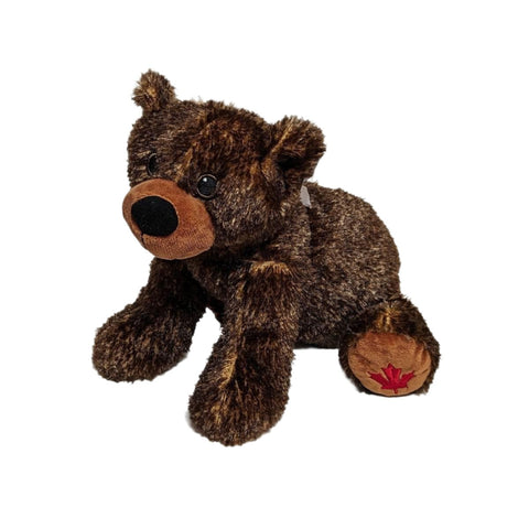 Stuffed Animal House Maplefoot Grizzly Bear 12"-MF-12-Pumpkin Pie Kids Canada