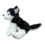 Stuffed Animal House Maplefoot Husky 12"- Black-MF-18-Pumpkin Pie Kids Canada