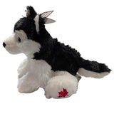 Stuffed Animal House Maplefoot Husky 7" - Black-MF-08-Pumpkin Pie Kids Canada