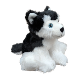 Stuffed Animal House Maplefoot Husky 7" - Black-MF-08-Pumpkin Pie Kids Canada