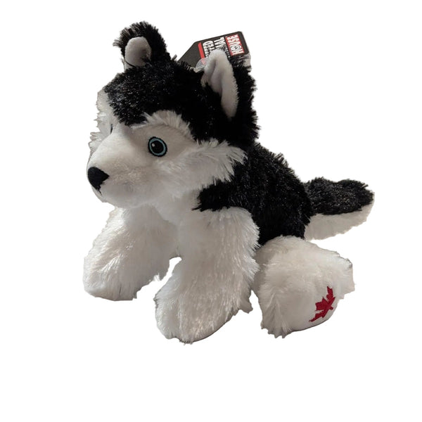 Stuffed Animal House Maplefoot Husky 7" - Black-MF-08-Pumpkin Pie Kids Canada