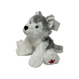 Stuffed Animal House Maplefoot Husky 7"- Grey-Pumpkin Pie Kids Canada