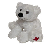 Stuffed Animal House Maplefoot Polar Bear 12"-MF-13-Pumpkin Pie Kids Canada