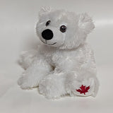 Stuffed Animal House Maplefoot Polar Bear 12"-MF-13-Pumpkin Pie Kids Canada