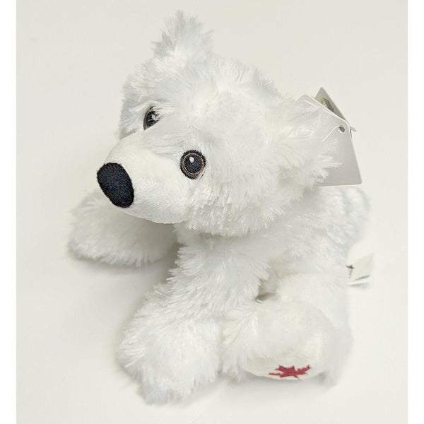 Stuffed Animal House Maplefoot Polar Bear 7"-MF-03-Pumpkin Pie Kids Canada