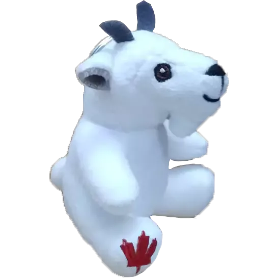 Stuffed Animal House Maplefoot Zipper Pull - Mountain Goat-Pumpkin Pie Kids Canada