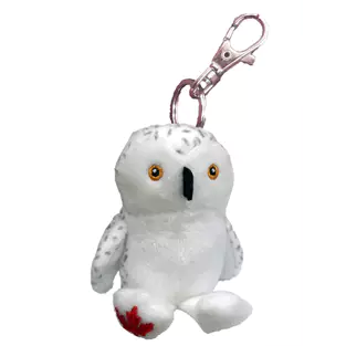Stuffed Animal House Maplefoot Zipper Pull - Snowy Owl-Pumpkin Pie Kids Canada