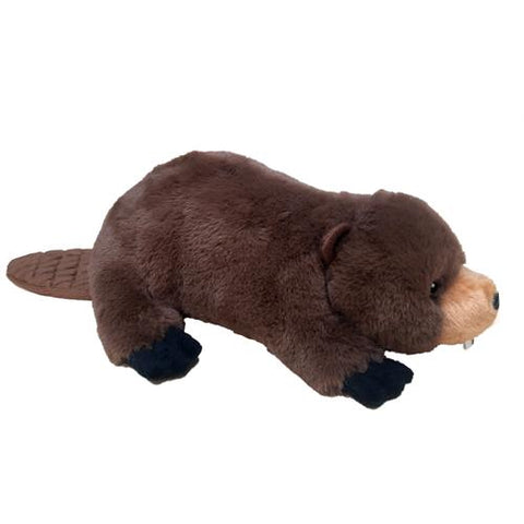 Stuffed Animal House Natural Beaver 16"-NB-11-Pumpkin Pie Kids Canada