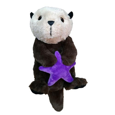 Stuffed Animal House Otter with Star Fish 14"-OT-01-Pumpkin Pie Kids Canada