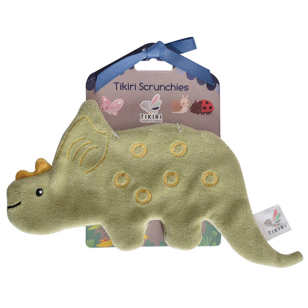 Tikiri Triceratops Crinkle-TK93206-Pumpkin Pie Kids Canada