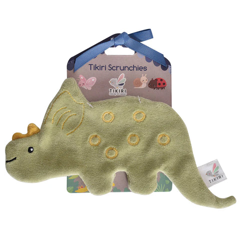 Tikiri Triceratops Crinkle-TK93206-Pumpkin Pie Kids Canada