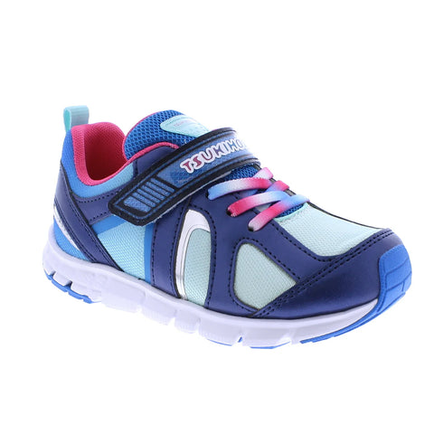 Tsukihoshi Rainbow Sneaker - Navy/Mint-3584-411 12-Pumpkin Pie Kids Canada