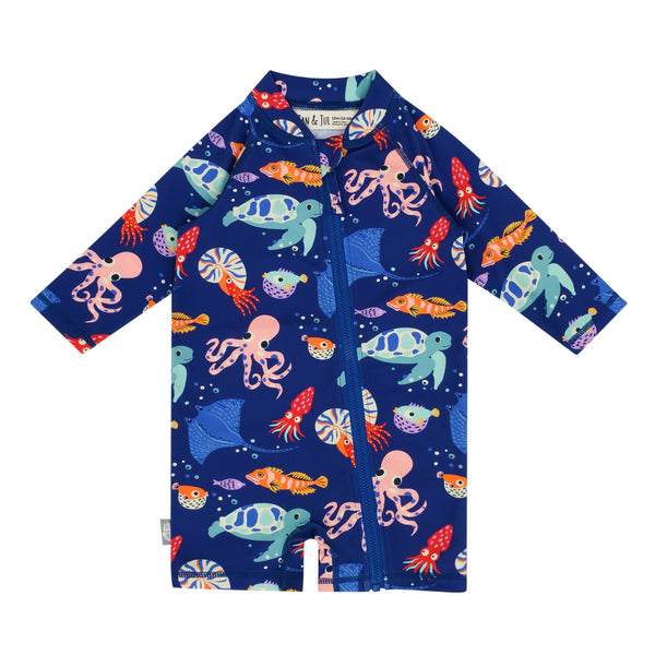 Jan & Jul 1pc UV Jumpsuit - Sea Friends