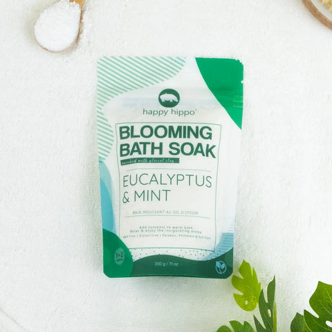 Happy Hippo Blooming Bath Soak - Eucalyptus & Mint