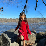 Vignette Shiloh Dress - Red-Pumpkin Pie Kids Canada