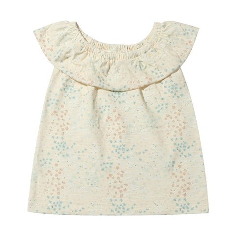 Vignette Zoe Top - Natural Spring Floral-Pumpkin Pie Kids Canada