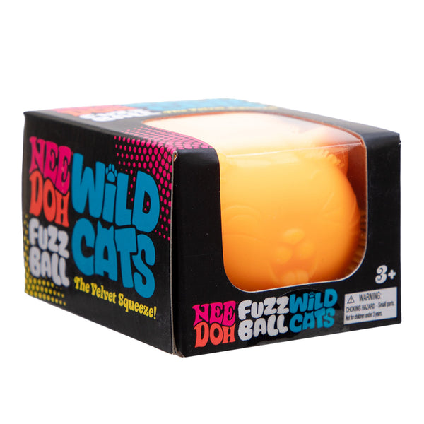 NeeDoh Wild Cats Fuzz Ball - Assorted-WCFZBND-Pumpkin Pie Kids Canada