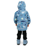 Jan & Jul Cozy-Dry Rain Jacket - Wolf and Bear-Pumpkin Pie Kids Canada