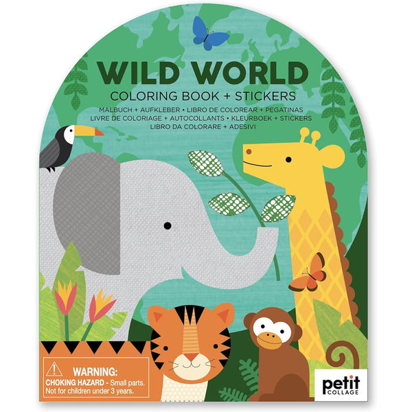 Wild World Coloring + Sitckers Book-0810073340916-Pumpkin Pie Kids Canada