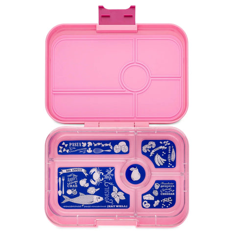 Yumbox Tapas 5 - Capri Pink with Bon Appetit Tray-Pumpkin Pie Kids Canada