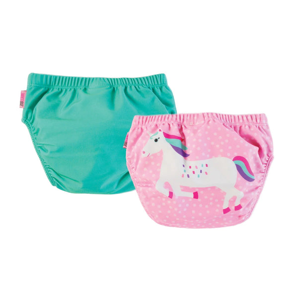 Zoocchini Swim Diaper 2pc - Unicorn-Pumpkin Pie Kids Canada