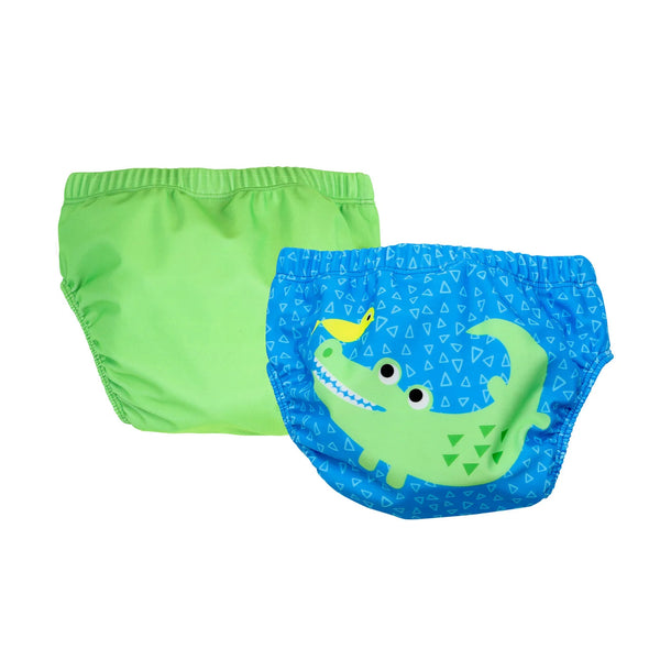 Zoocchini Swim Diaper Set - Alligator-ZOO1020-Pumpkin Pie Kids Canada
