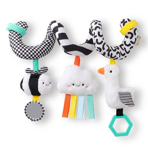 Itzy Ritzy Spiral Car Seat Activity Toy - High Contrast