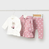 Mayoral 3-Piece Knit Trackset - Orchid
