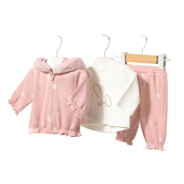 Mayoral 3pc Tracksuit - Baby Rose-2656-020 2-4M-Pumpkin Pie Kids Canada