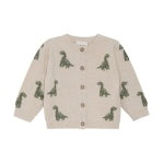 Minymo Cardigan - Light Beige Melange Dino-Pumpkin Pie Kids Canada