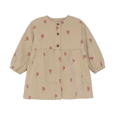Minymo Corduroy Dress Tan-Pumpkin Pie Kids Canada
